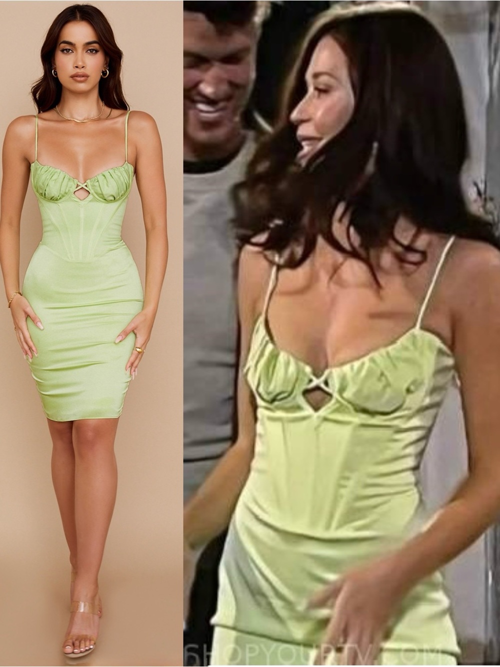 HOUSE OF CB Mint Satin Sweetheart Neck Bustier Corset Bodice Bodycon Dress XS‎ - Picture 6 of 17